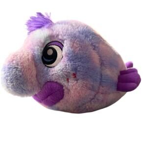 Classic Toy Co Inc. Vintage Purple Tie Dye Blob Fish 10"